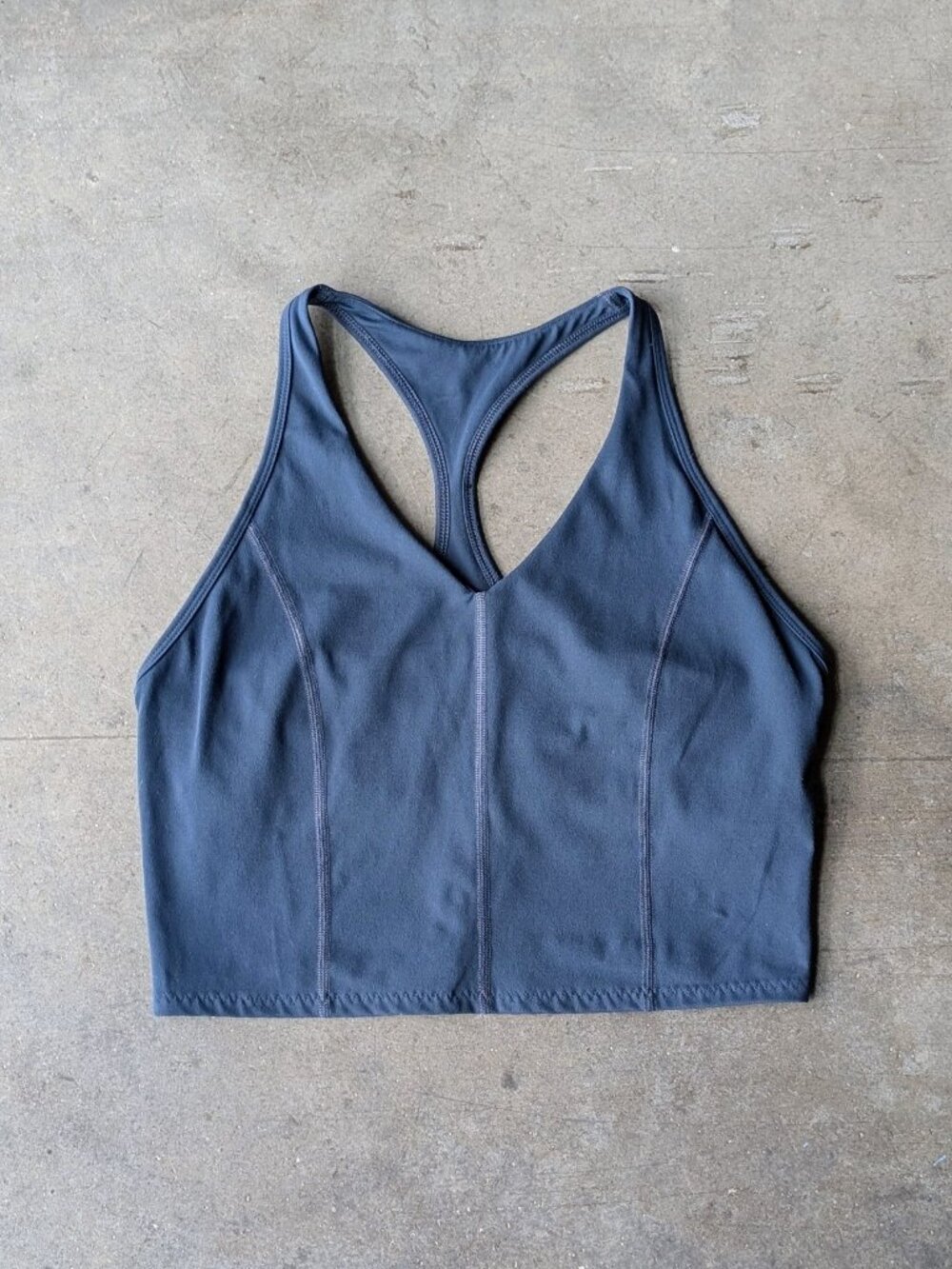 LNDR Femme Fatale Longline Bra in Marine Blue large